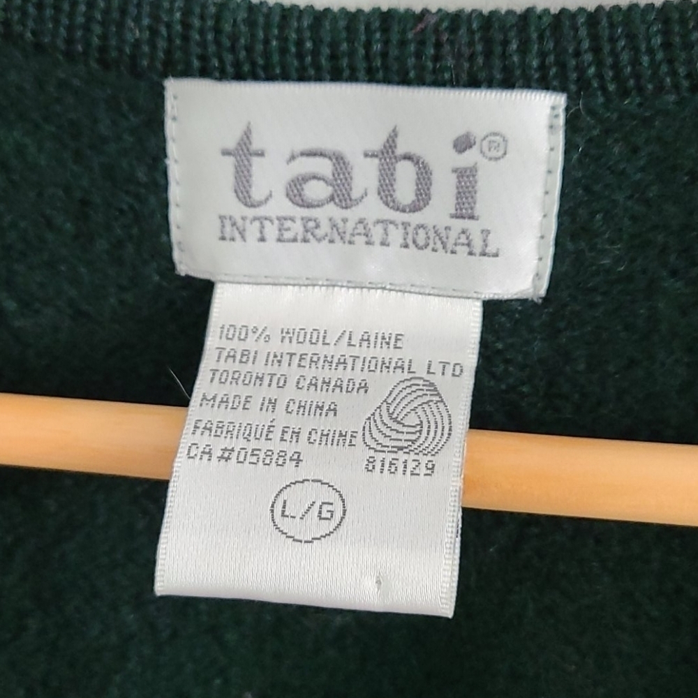 Tabi International Vintage Wool Vest, L - Picture 10 of 10